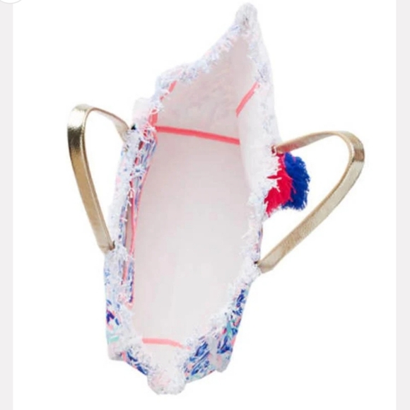 Lilly Pulitzer Gypset Frayed Beach Tote - Picture 3 of 8
